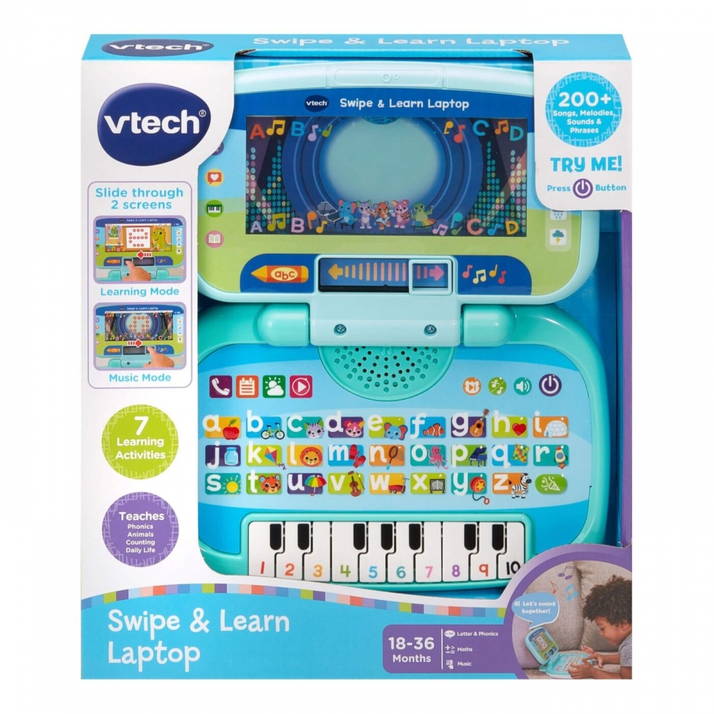 Interactive toy, Vtech, Educational laptop, Slide and learn