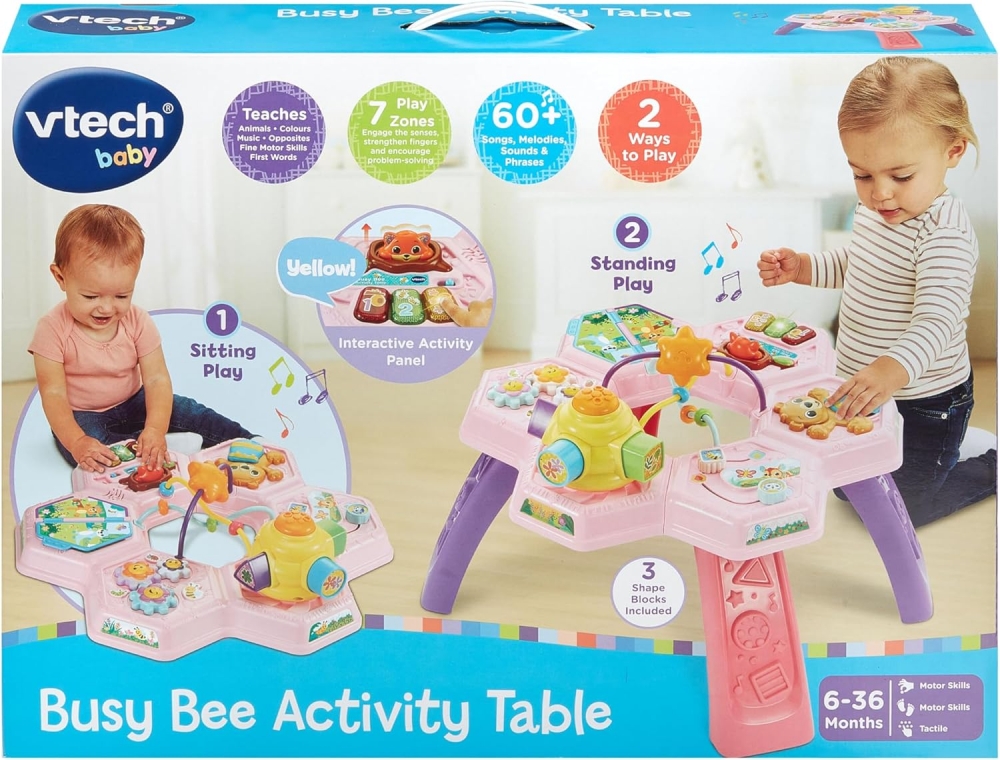 Interactive toy, Vtech, Play table, Pink