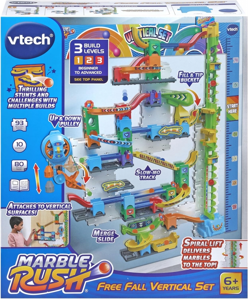 Interactive toy, Vtech, Marble Rush, Wall-mounted marble track set