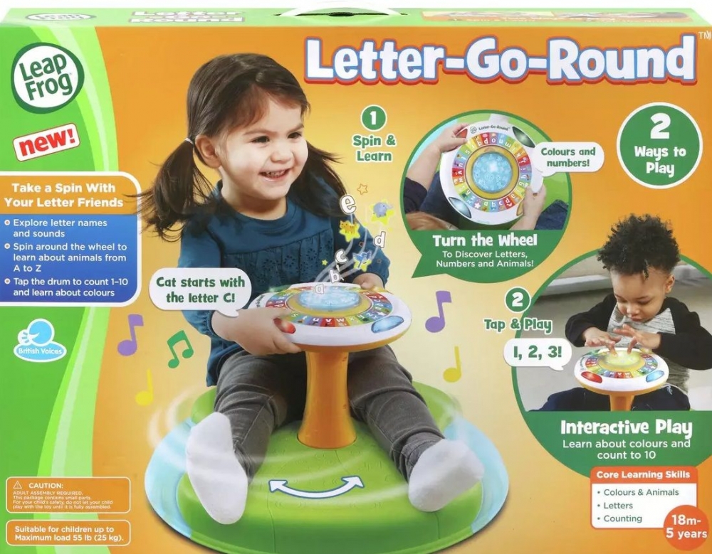 Wheel for learning the letters