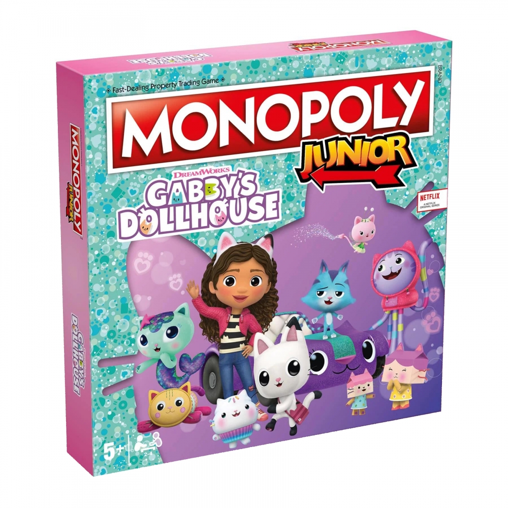 Board game, Winning Moves, Monopoly, Gabby′s Dollhouse