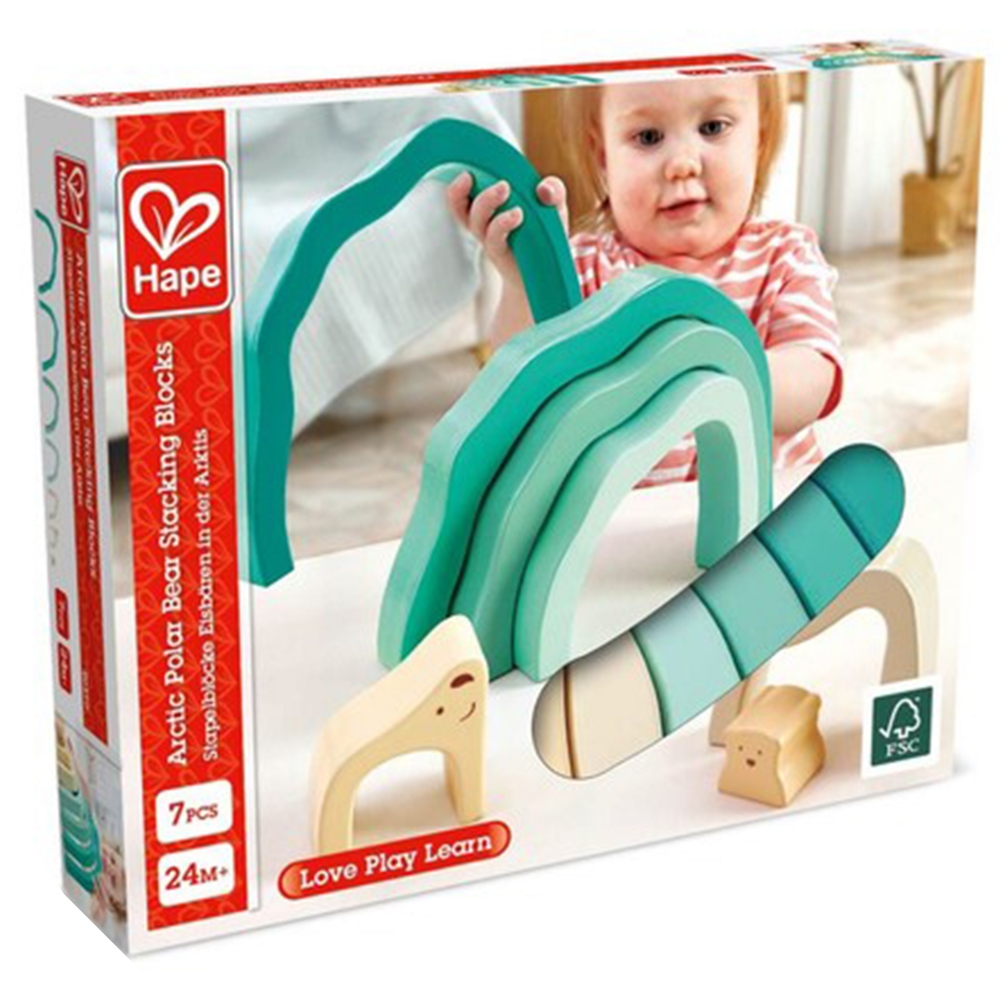 Sorting forms, Hape, Polar Bear, 7 pieces