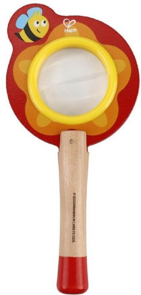 Wooden toy, Hape, Magnifying glass, The busy bee