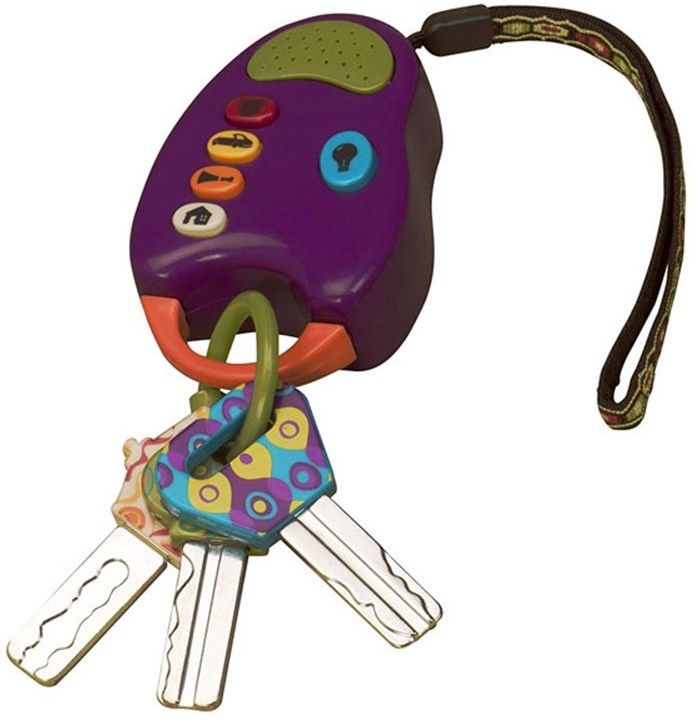 Children′s toy, Battat, Keys with sound and light, Multicolor