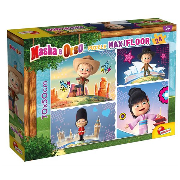 Puzzle, Lisciani, Masha and the Bear, This is great, Puzzle 24 pieces