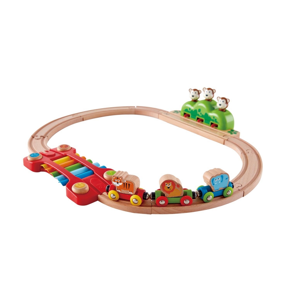 Wooden game, Hape, Musical railway, 54 x 11 x 46 cm