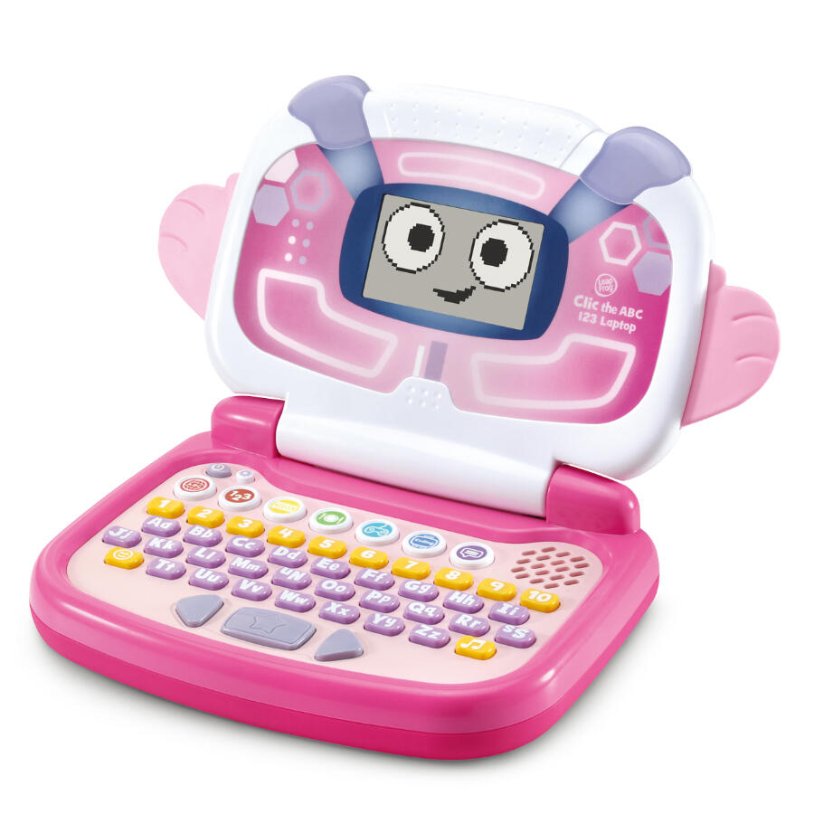 Interactive toy, Educational laptop, 24 x 20.5 x 5.7 cm, Pink