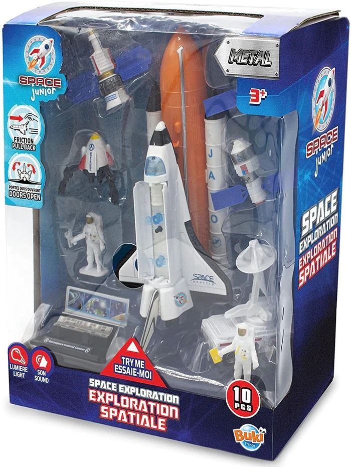 Children′s playset, Buki France, Space exploration, 10 pieces
