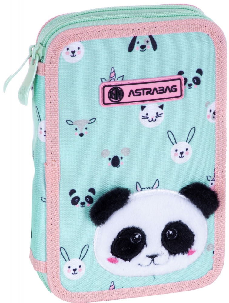 School kit with accessories, Astra, Panda, 20.5 x 13 x 4.5 cm