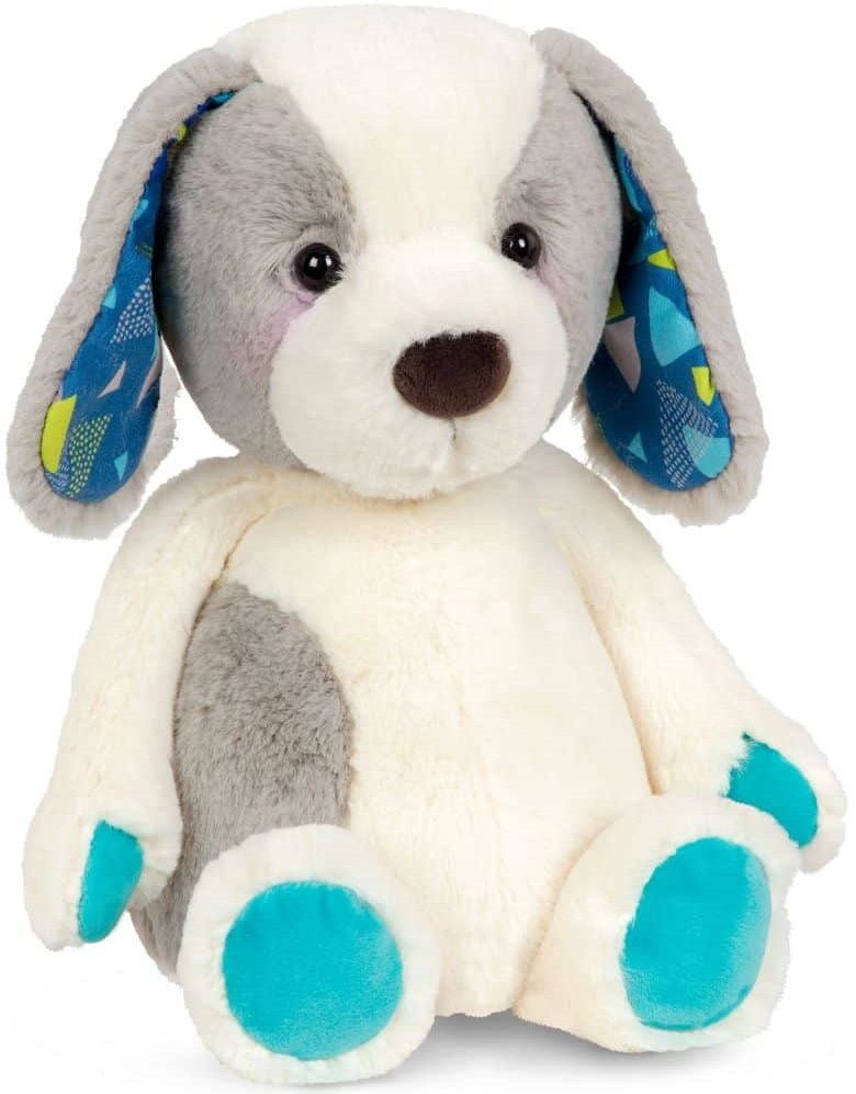 Plush toy, Battat, Dog, 30 cm, White