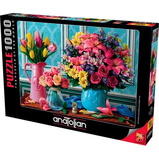 Puzzle, Anatolian, Vases with flowers, 1000 pieces