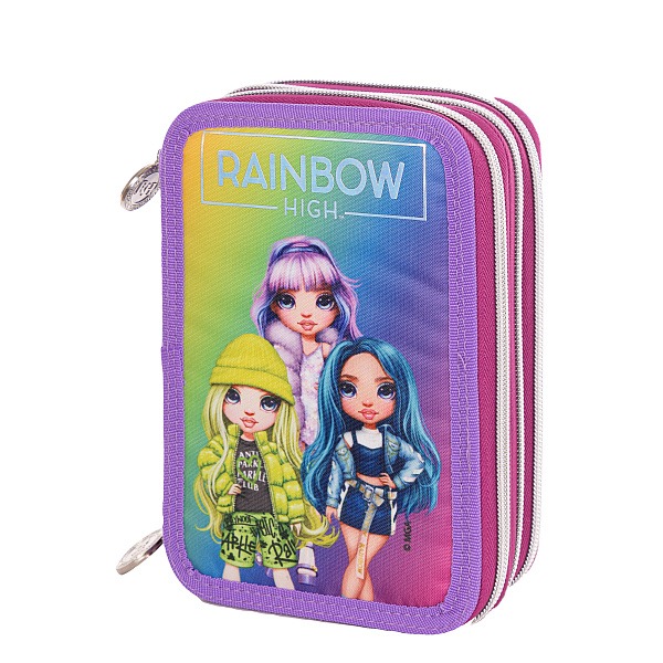 Vanity Set, Astra, AC31, Triple with Premium Accessories, Rainbow High, Silver Style, 20.5 x 13 x 6 cm, Multicolor