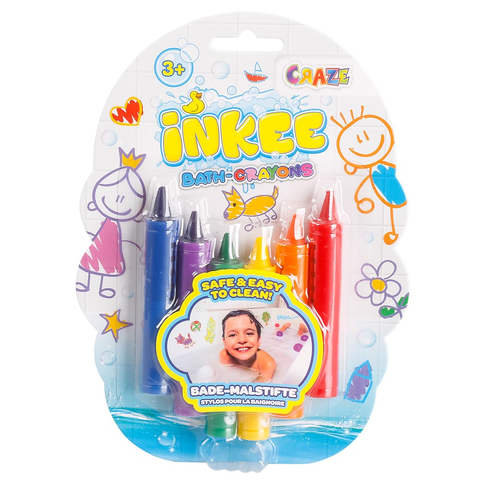 Bath Crayon Set, Craze, Multicolor, 6 pieces