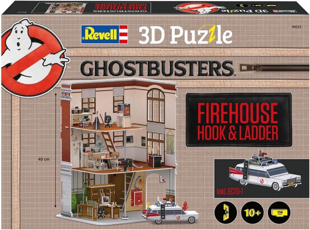 Puzzle, Revell, Ghostbusters, Fire Station 3D, 130 pieces