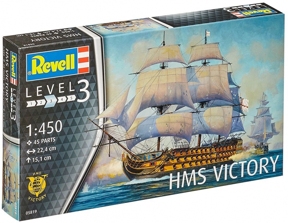 Building model, Revell, Sailing battleship HMS Victory, 45 parts