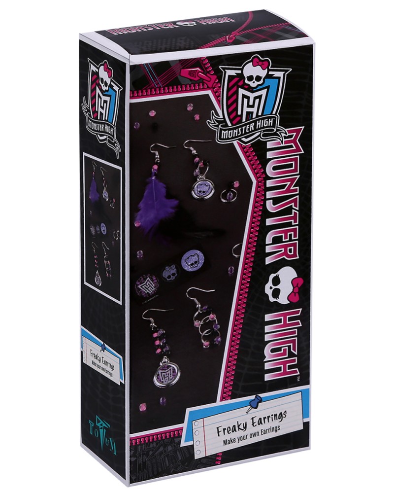 Creative Kit, Totum, Monster High, DIY Earrings