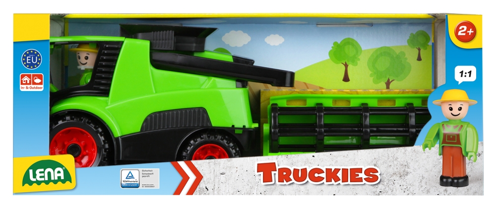 Количка за игра, Lena, Комбайн, Truckies, 28 см