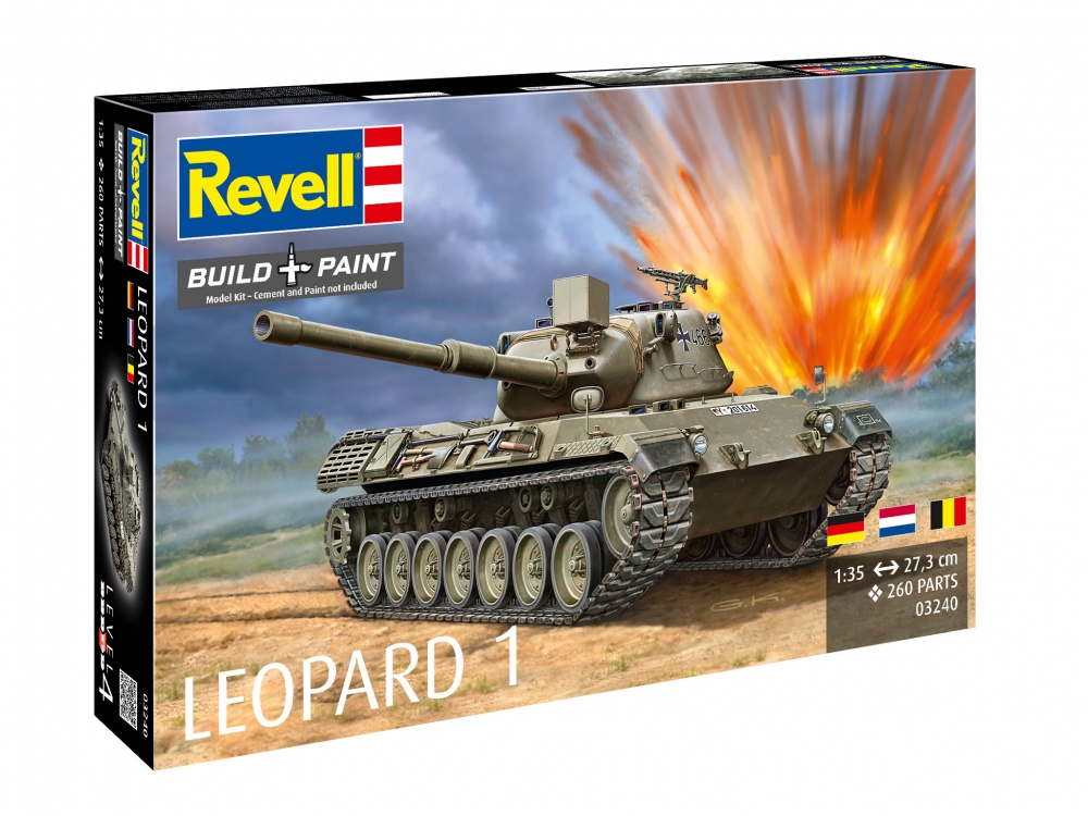 Сглобяем модел, Revell, Германски танк, Leopard 1, 260 части