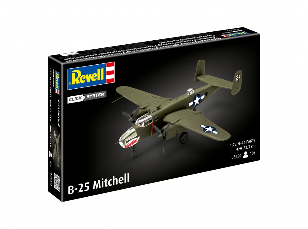 Сглобяем модел, Revell, Американски бомбардировач B-25 Mitchell, 44 части