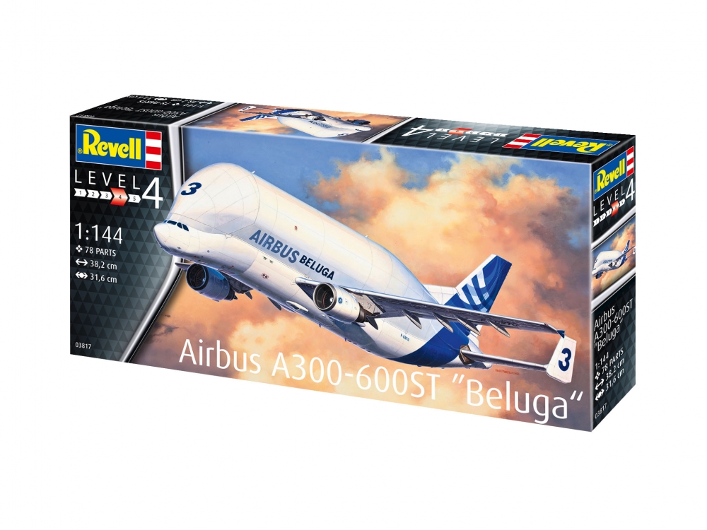 Сглобяем модел, Revell, Airbus A300-600ST Beluga, 78 части