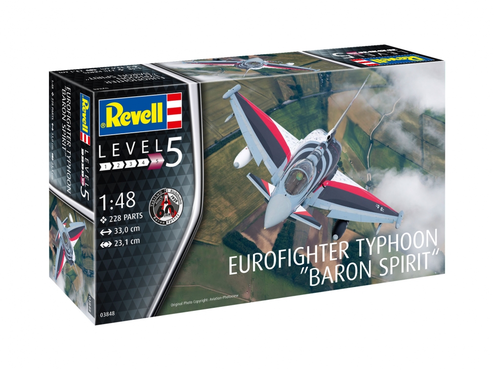 Сглобяем модел, Revell, Изтребител Eurofighter Typhoon BARON SPIRIT, 228 части