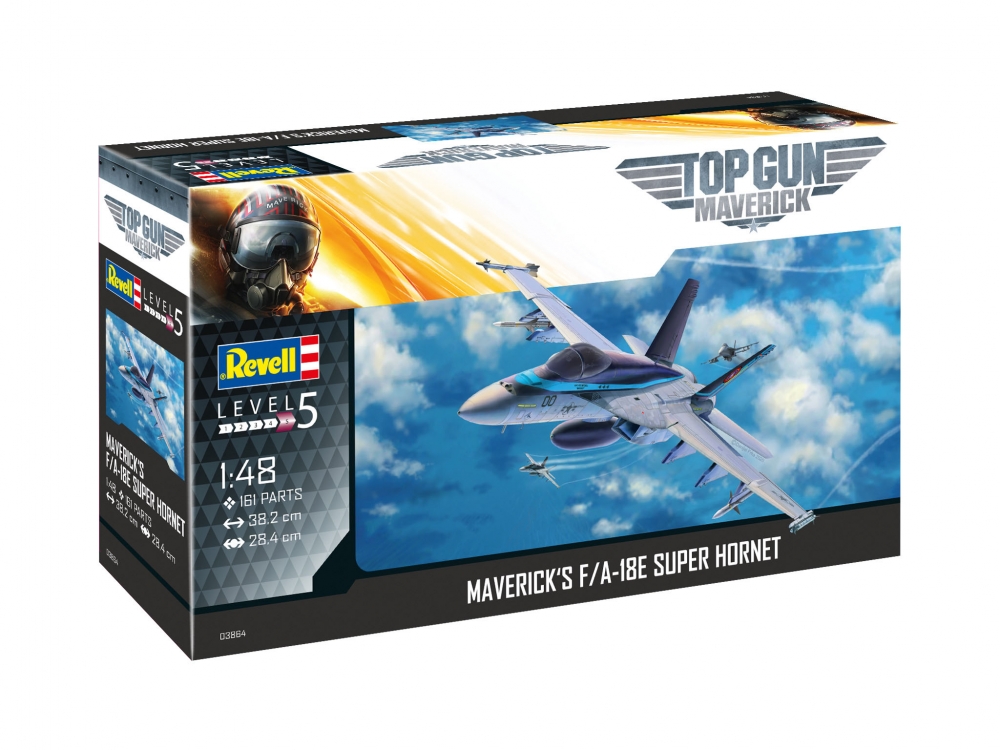 Сглобяем модел, Revell, Top Gun, Изтребител F-A-18E Super Hornet, 161 части