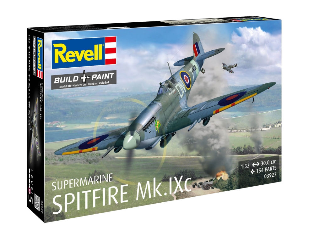 Сглобяем модел, Revell, Изтребител Spitfire Mk.IXc, 154 части