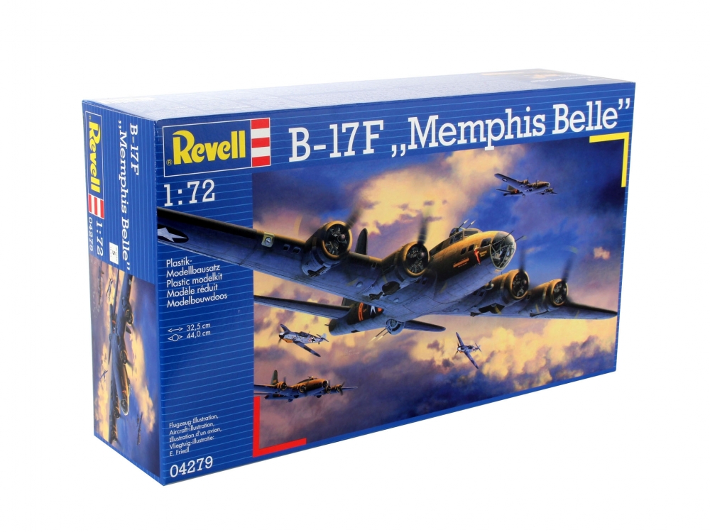 Сглобяем модел, Revell, Боен самолет B-17F Memphis Belle, 235 части