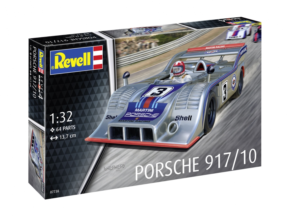 Сглобяем модел, Revell, Автомобил Porsche 917, 64 части