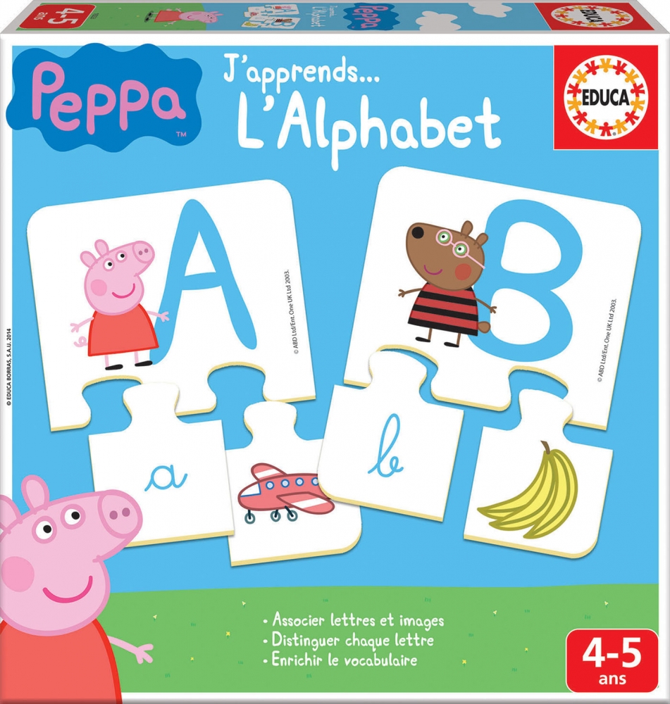 Образователна игра, Educa, Peppa Pig, Азбука