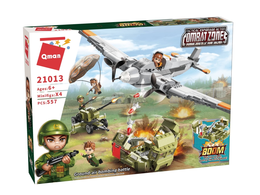 Конструктор, Qman, Combat Zone, Въздушна бомбардировка, 557 части