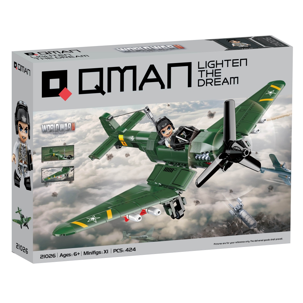 Конструктор, Qman, Германски самолет Junkers-87 Stuka, Евакуация от Дюнкерк, 424 части