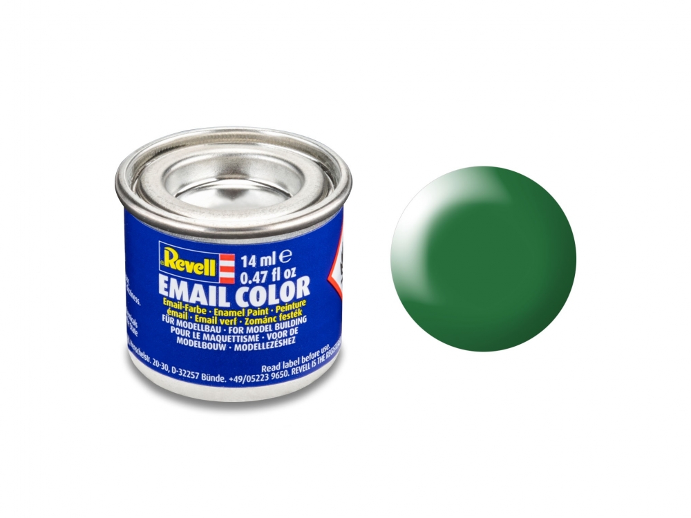 Емайлна боя, Revell, Email Color, Копринено листно зелено, 14 мл