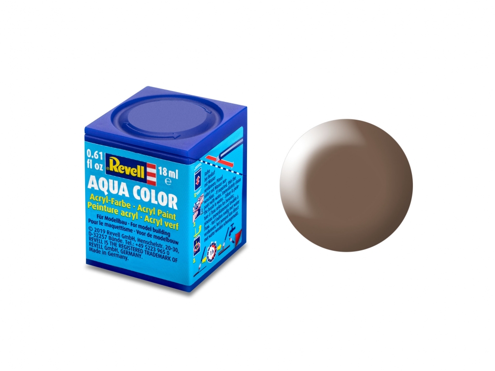 Акрилна боя, Revell, Aqua Color, Копринено кафяво, 18 мл