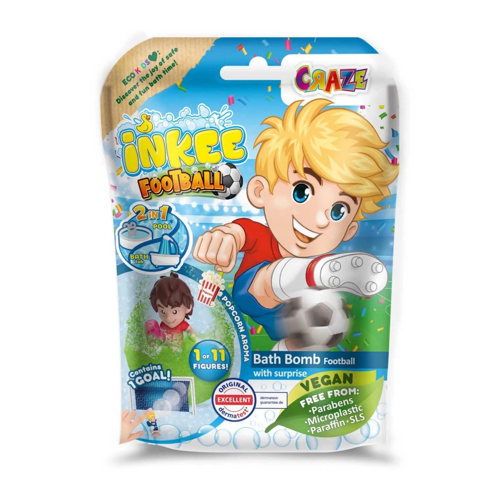 Добавка за баня, Craze, Пяна за вана с фигурка изненада, Футбол