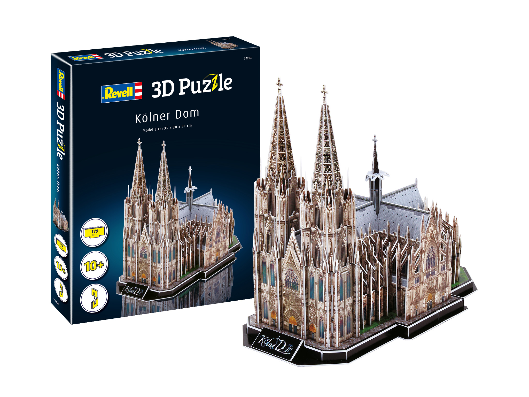 Пъзел, Revell, Кьолнската катедрала, 3D, 179 части