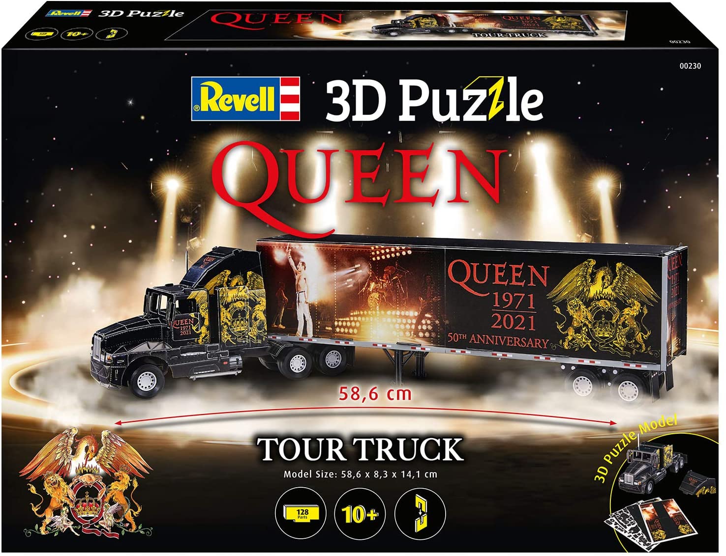 Пъзел, Revell, Камион и ремарке QUEEN 3D, 128 части