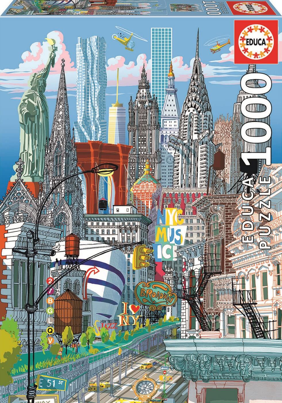 Пъзел, Educa, Ню Йорк, Карло Станга, 1000 части