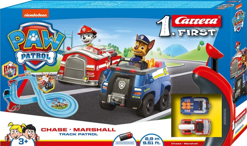 Състезателна писта, Carrera, Paw Patrol, На пистата