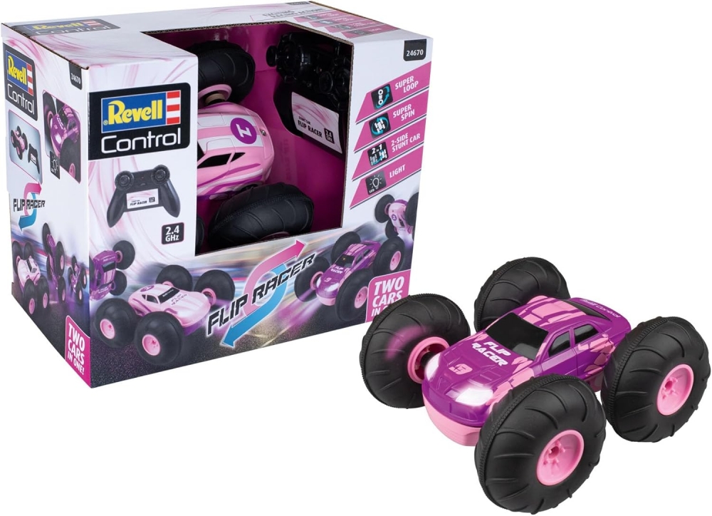 Автомобил с радио управление, Revell, Flip Racer с RC, Розов
