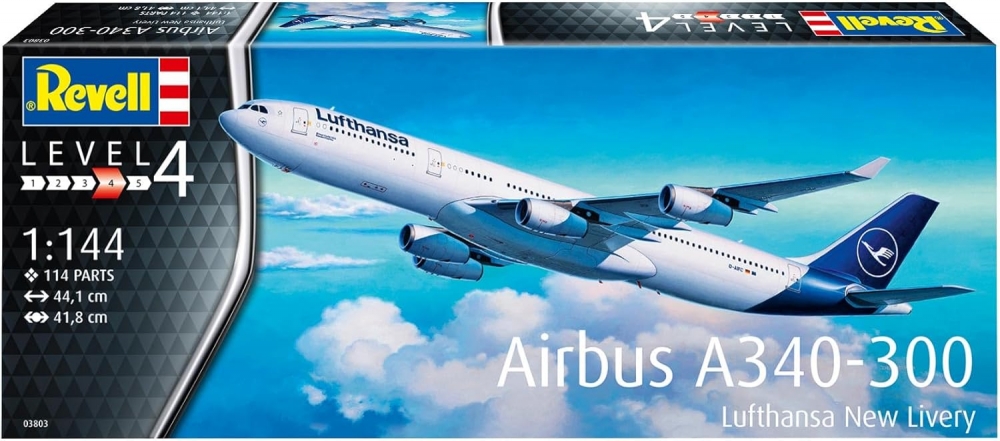 Сглобяем модел ,Revell, Самолет Airbus A340-300 Луфтханза	
