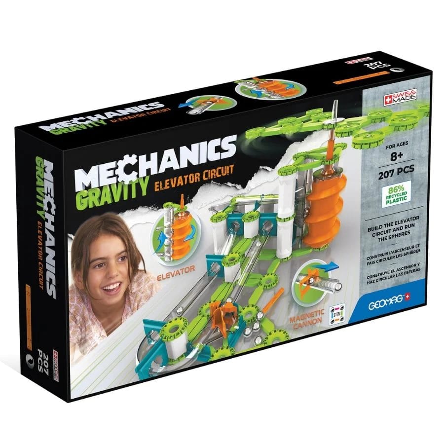 Магнитен конструктор, Geomag, Mechanics, Гравитационна асансьорна верига, 207 части