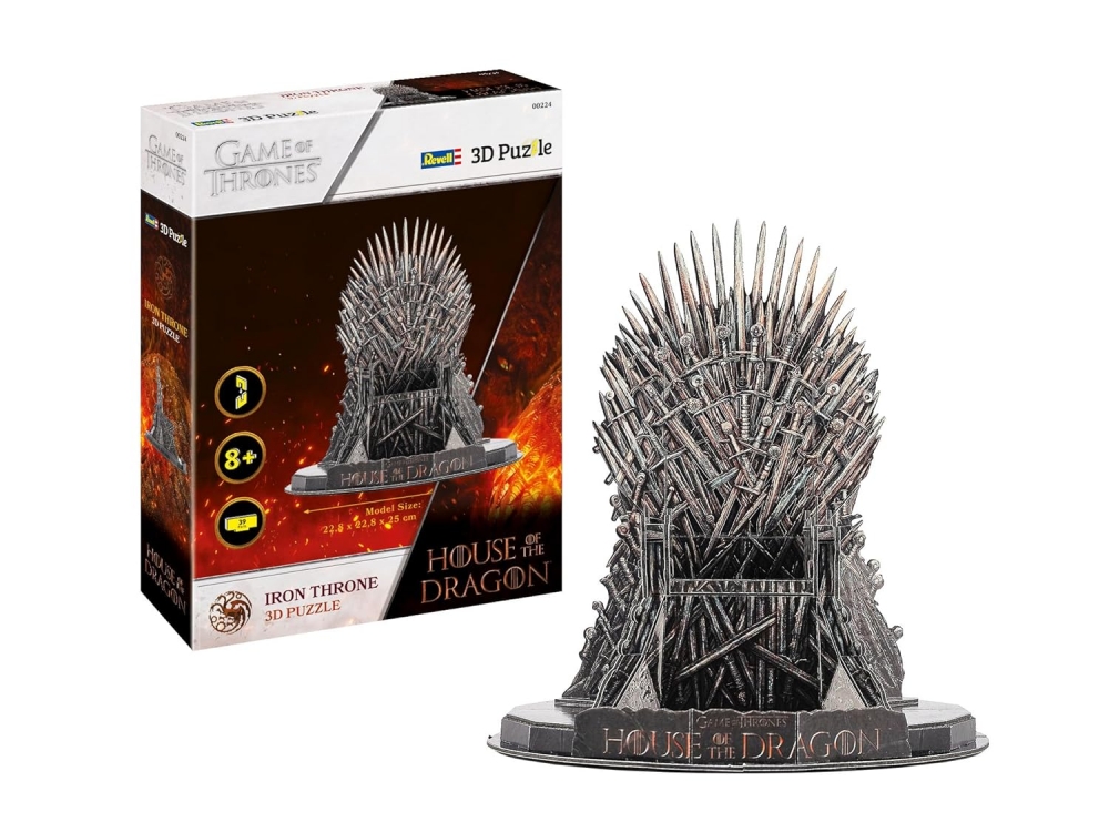 Пъзел 3D, Revell, House of the Dragon, Железният трон, 39 части
