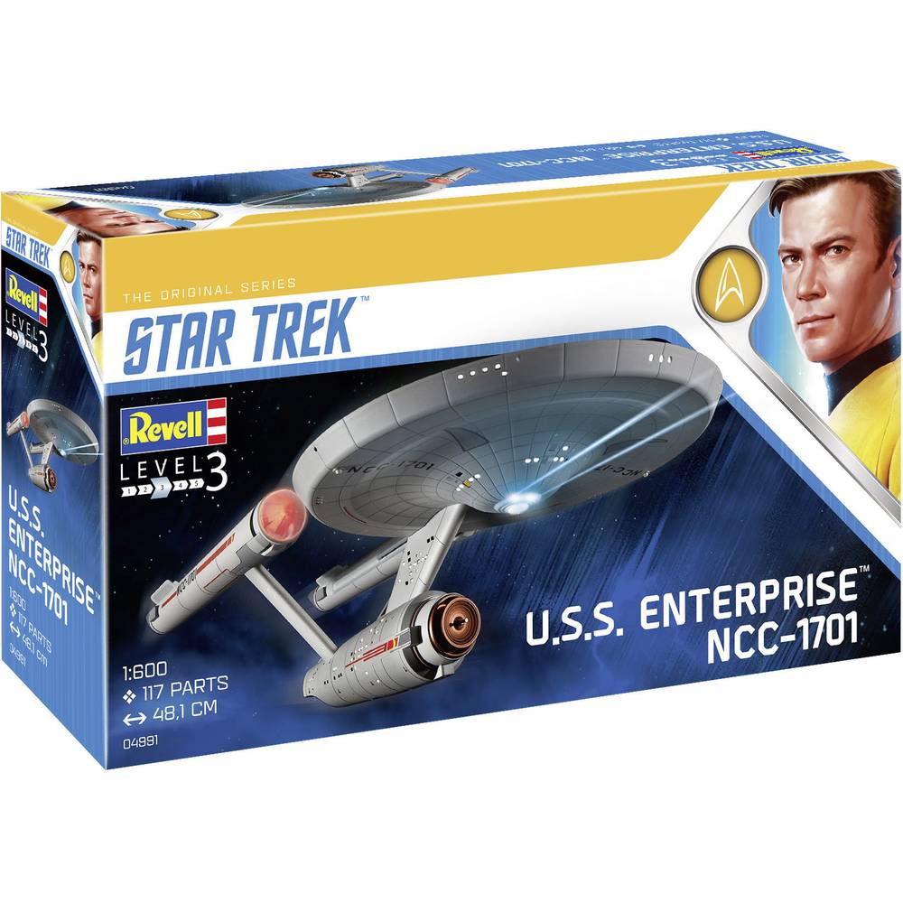 Модел за сглобяване, Revell, Star Trek, USS Enterprise NCC-1701, 117 части