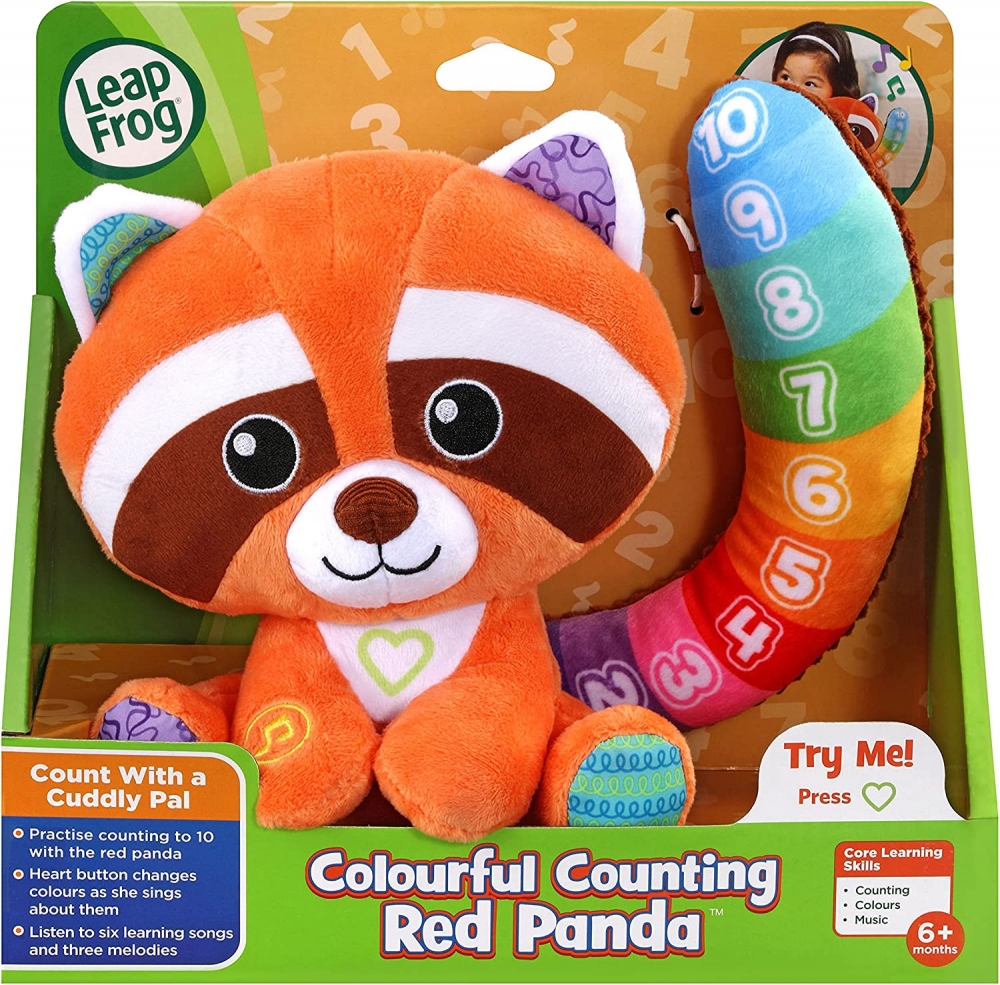 Интерактивна играчка, Vtech, Leap Frog, Брояща червена панда, Многоцветна