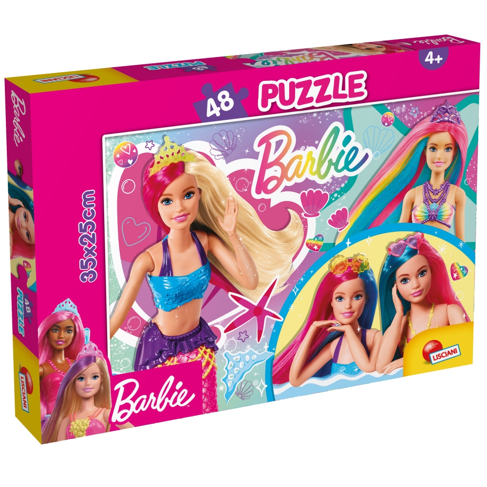 Пъзел, Lisciani, Barbie, Чувствам се вълшебно, 48 части