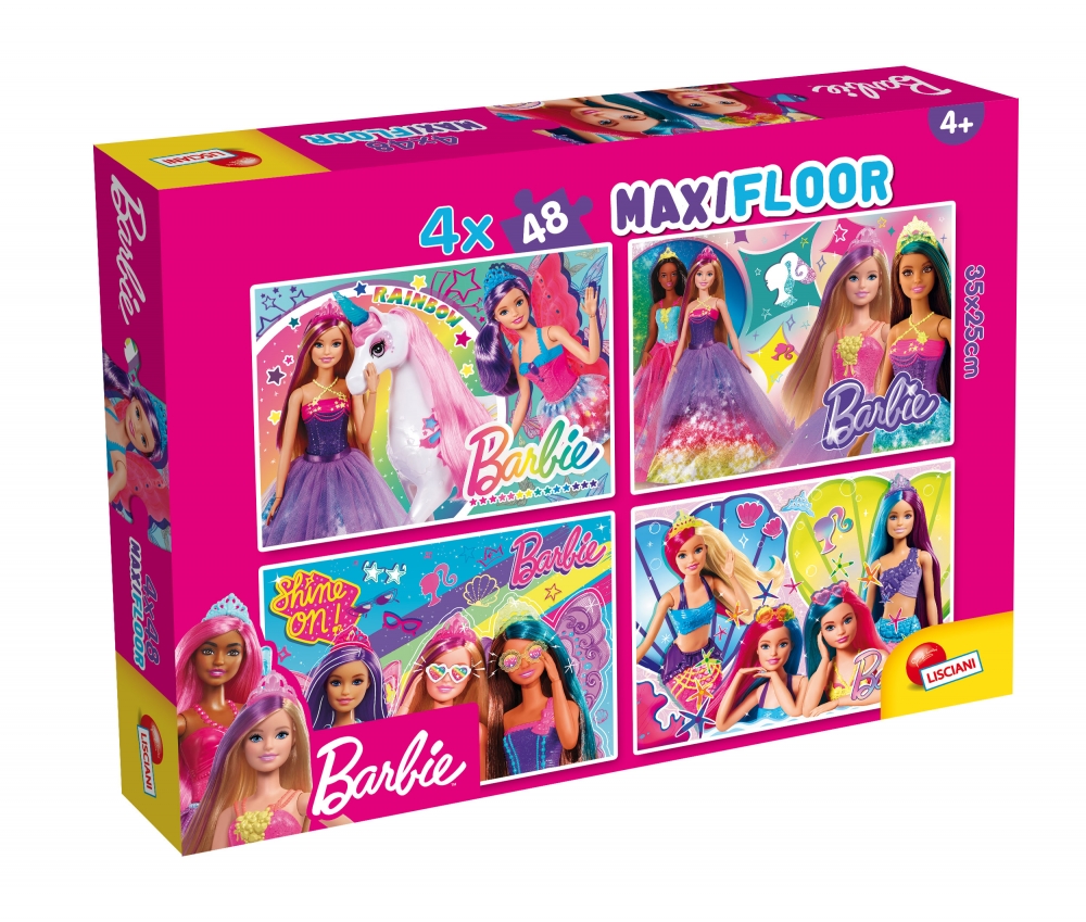 Пъзел, Lisciani, Barbie, Двулицев пъзел 2 х 48 части