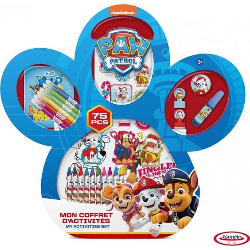 Детски комплект за оцветяване, PAW PATROL, 75 части