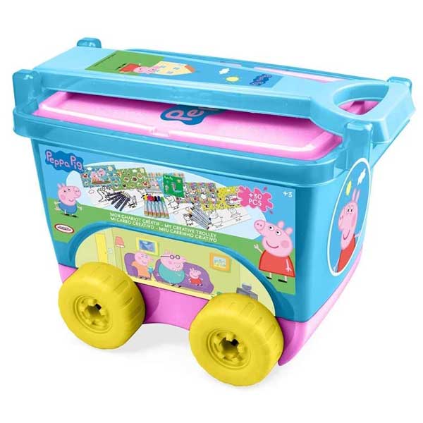 Творчески комплект, Детско камионче с пособия за рисуване, PEPPA PIG