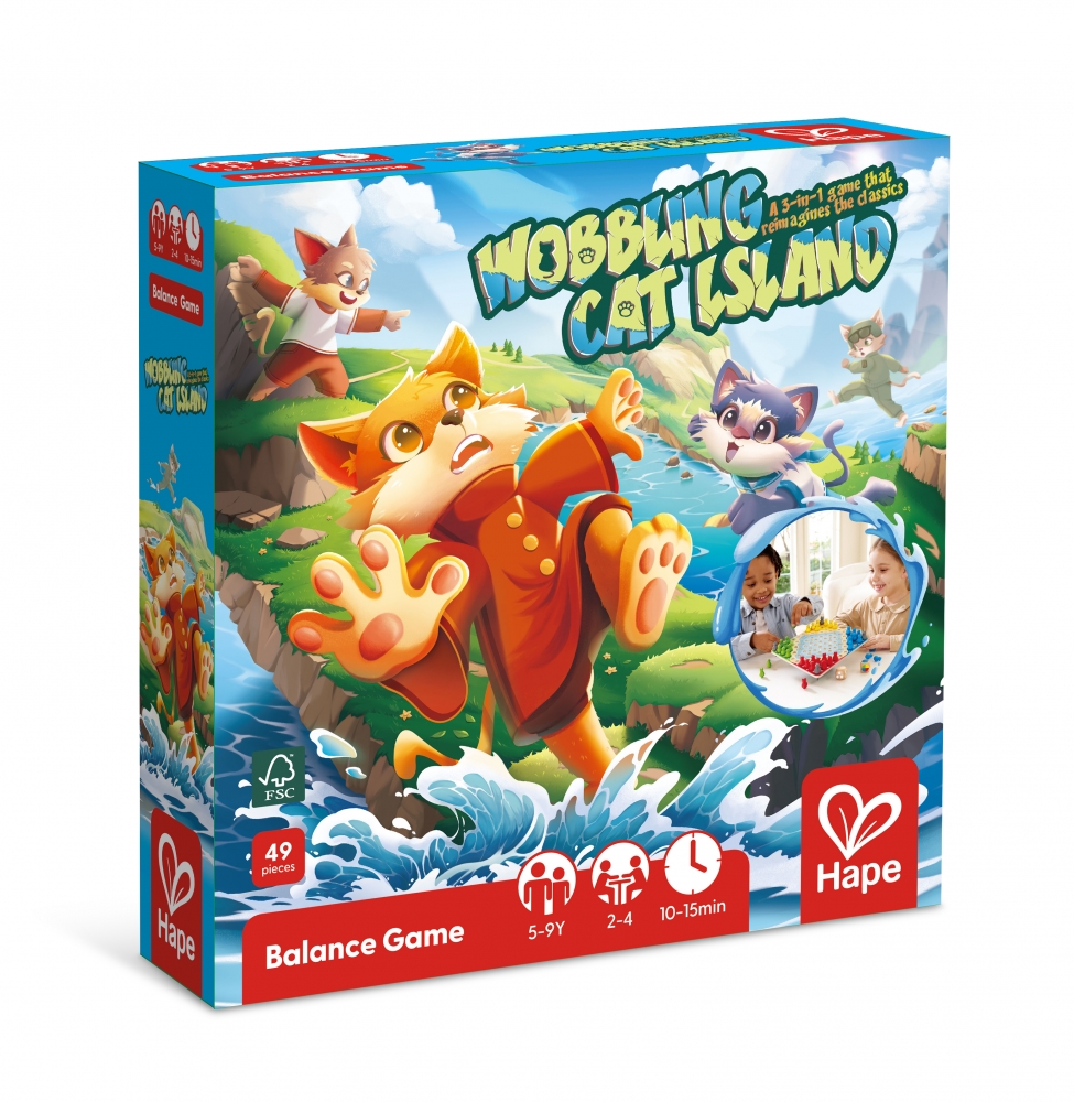 Настолна игра, Hape, Котешки остров, 3 в 1
